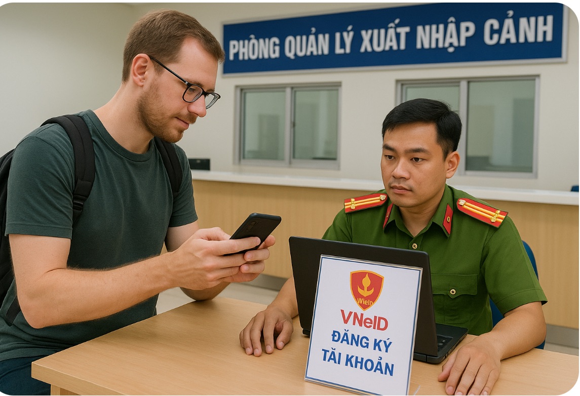 NGƯỜI NƯỚC NGOÀI ĐƯỢC ĐĂNG KÝ TÀI KHOẢN ĐỊNH DANH ĐIỆN TỬ MỨC ĐỘ 2